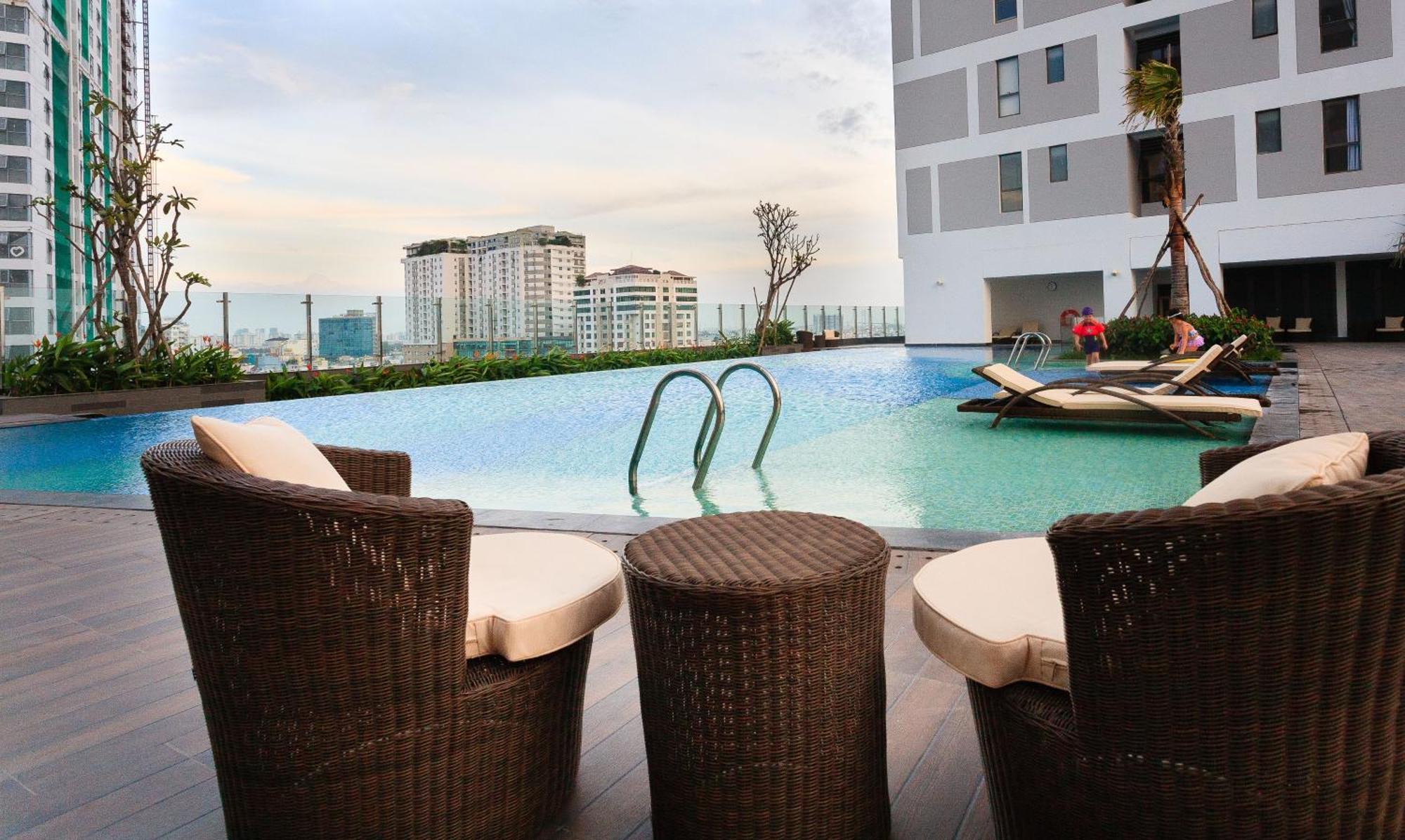 Min' Apartment - Rivergate Residence Downtown Bui Vien - Free Pool Bandar Ho Chi Minh Luaran gambar